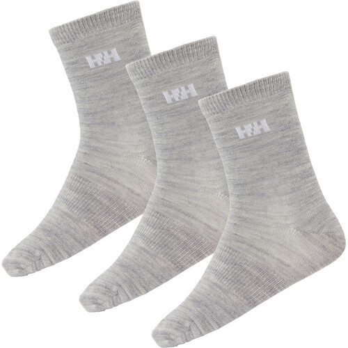 HELLY HANSEN K WOOL SOCK BASIC 3PK gris