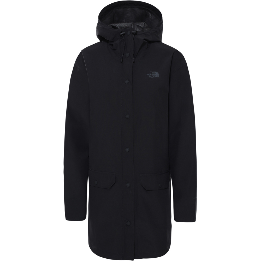 The North Face chaqueta impermeable mujer The North Face W WOODMONT RAIN JACKET vista frontal The North Face chaqueta impermeable mujer The North Face W WOODMONT RAIN JACKET vista frontal