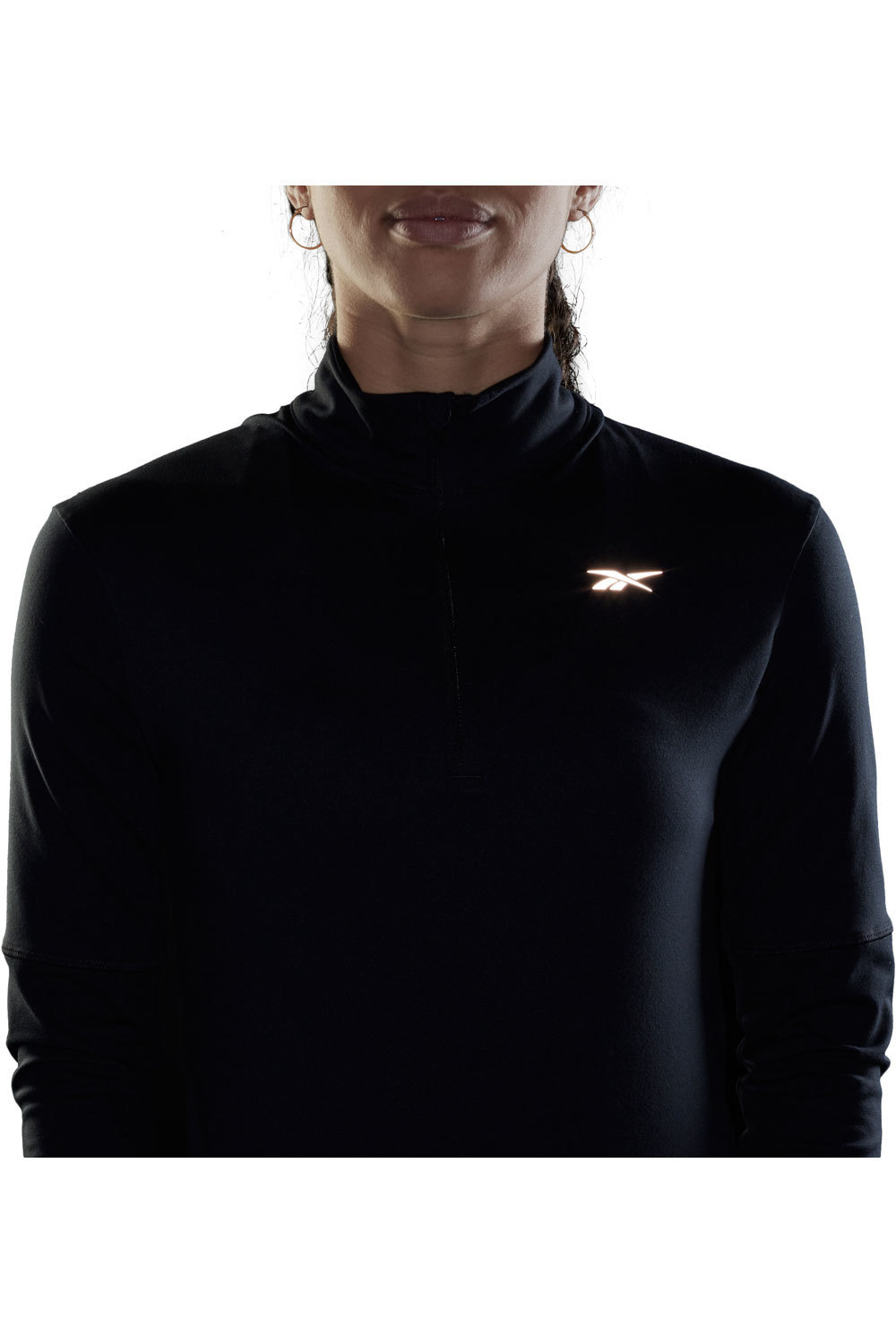 Reebok camiseta técnica manga larga mujer Reebok RE 1/4 ZIP vista detalle Reebok camiseta técnica manga larga mujer Reebok RE 1/4 ZIP vista detalle