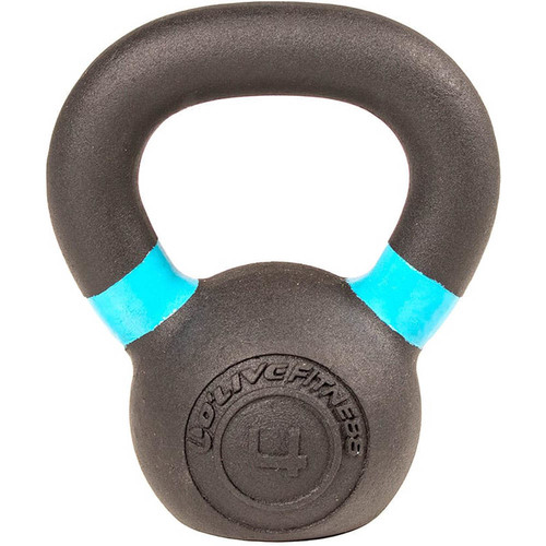 OLIVE KETTLEBELL CAST IRON O'LIVE, 4 KG negro