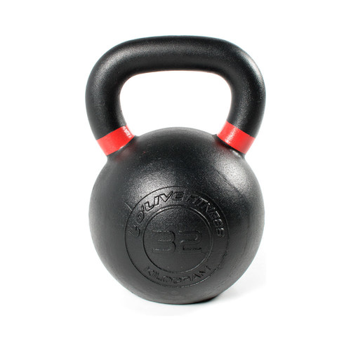 OLIVE KETTLEBELL CAST IRON O'LIVE, 32 KG negro