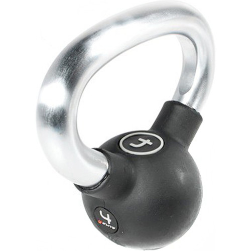 OLIVE KETTLEBELL DE GOMA O'LIVE, 4 KG negro
