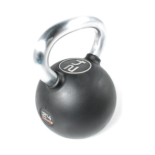 OLIVE KETTLEBELL DE GOMA O'LIVE, 24 KG negro