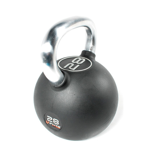 OLIVE KETTLEBELL DE GOMA O'LIVE, 28 KG negro