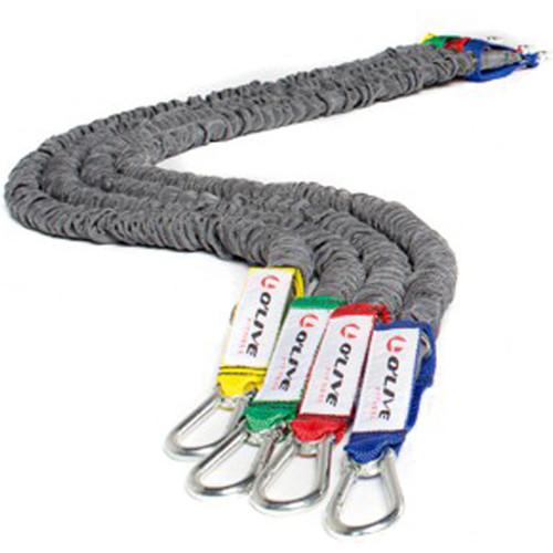 OLIVE ELASTICO RESIST O'LIVE, 120 CM EXTRA FUERTE - CON MOSQUETON