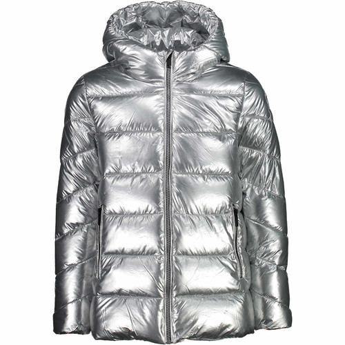 CMP KID G JACKET LONG FIX HOOD gris