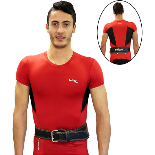 SOFTEE CINTURON SOFTEE FITNESS CUERO negro