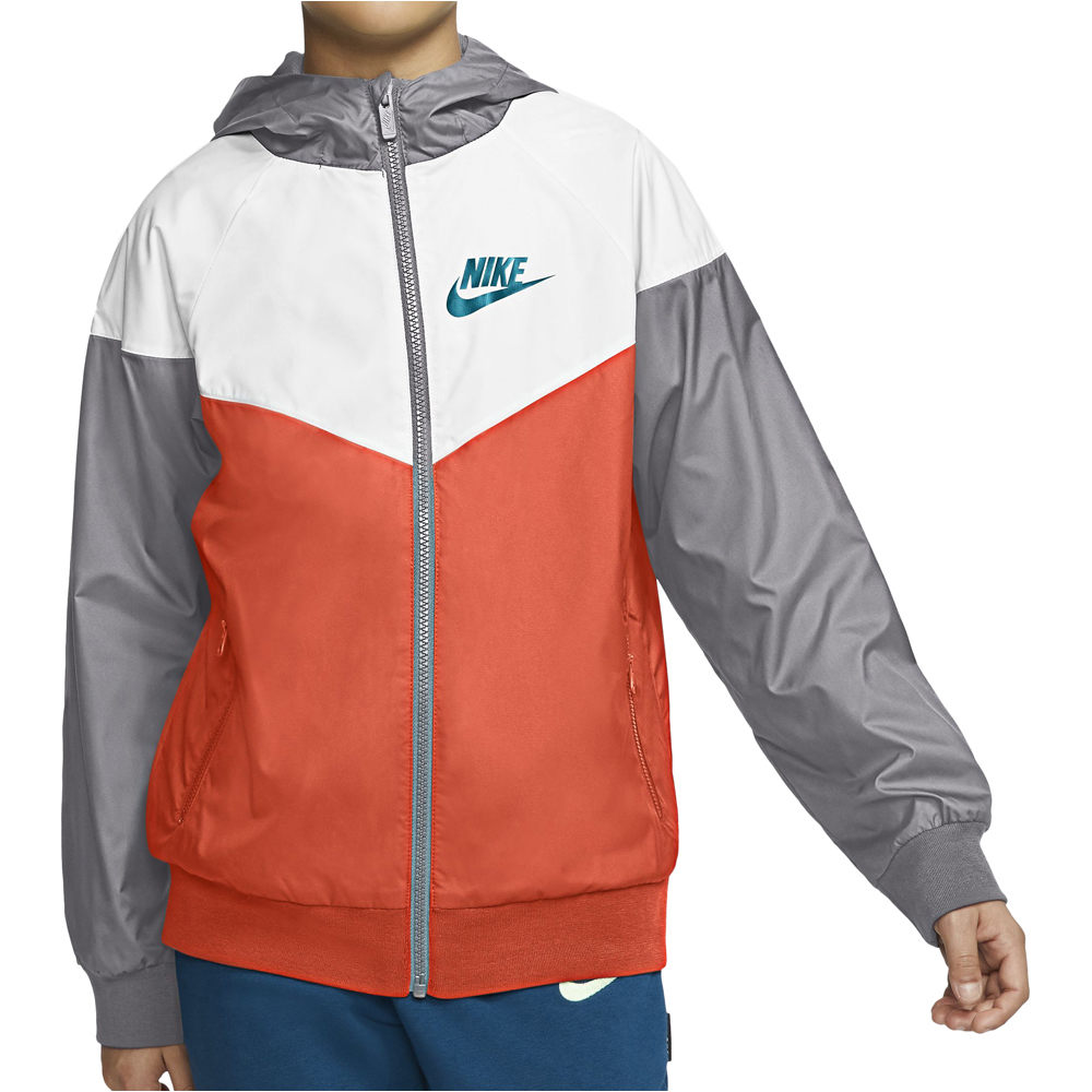 Nike sudadera niño Nike B NSW WR JKT HD NA/BL vista detalle Nike sudadera niño Nike B NSW WR JKT HD NA/BL vista detalle