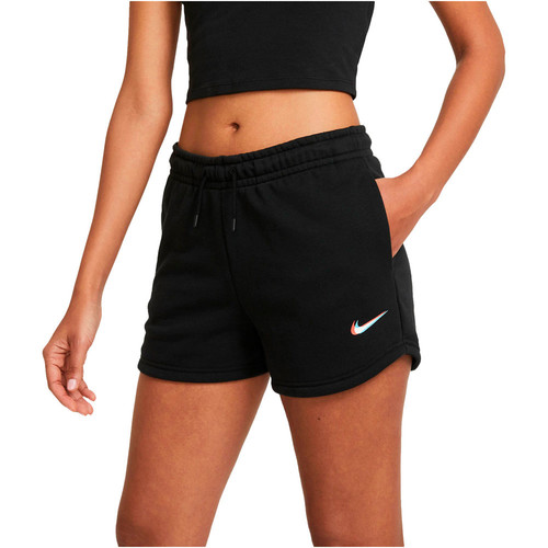 NIKE W NSW ESSNTL SHORT PRNT negro