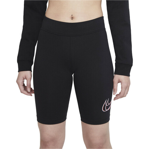 NIKE W NSW ESSNTL SHORT PRNT negro