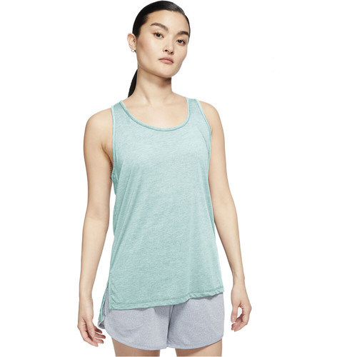 NIKE W NIKE YOGA LAYER TANK azul