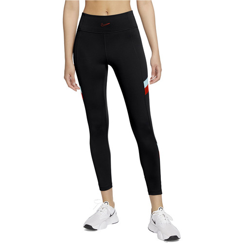 NIKE W NIKE ONE CLRBK STRIPE 7/8 TG negro