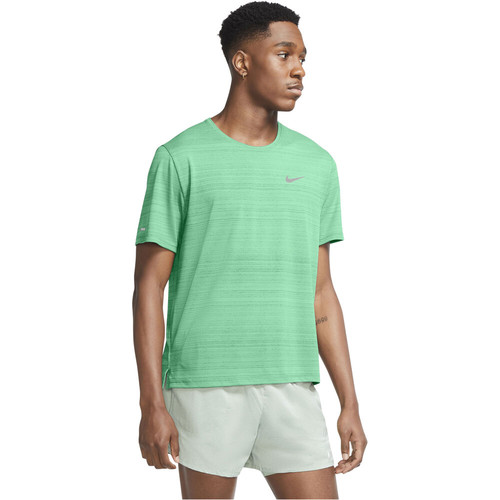 NIKE M NK DF MILER TOP SS verde