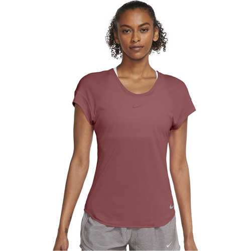 NIKE W NK BREATHE TOP COOL marron