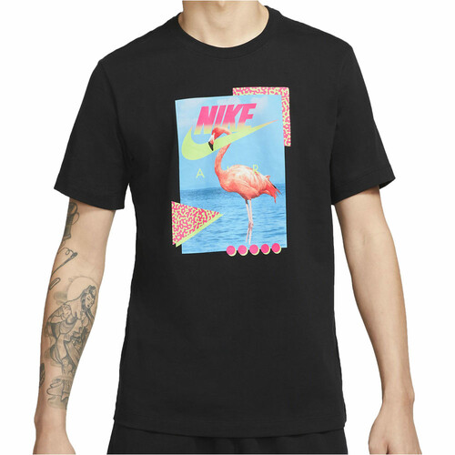 NIKE M NSW TEE BEACH FLAMINGO negro