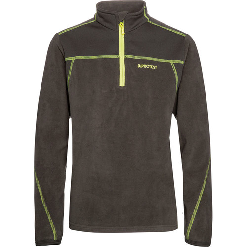 PROTEST ADEK 20 JR 1/4 ZIP TOP negro