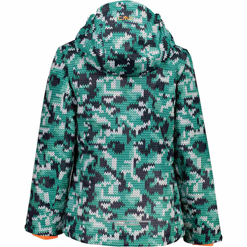 CMP KID G JACKET SNAPS HOOD verde