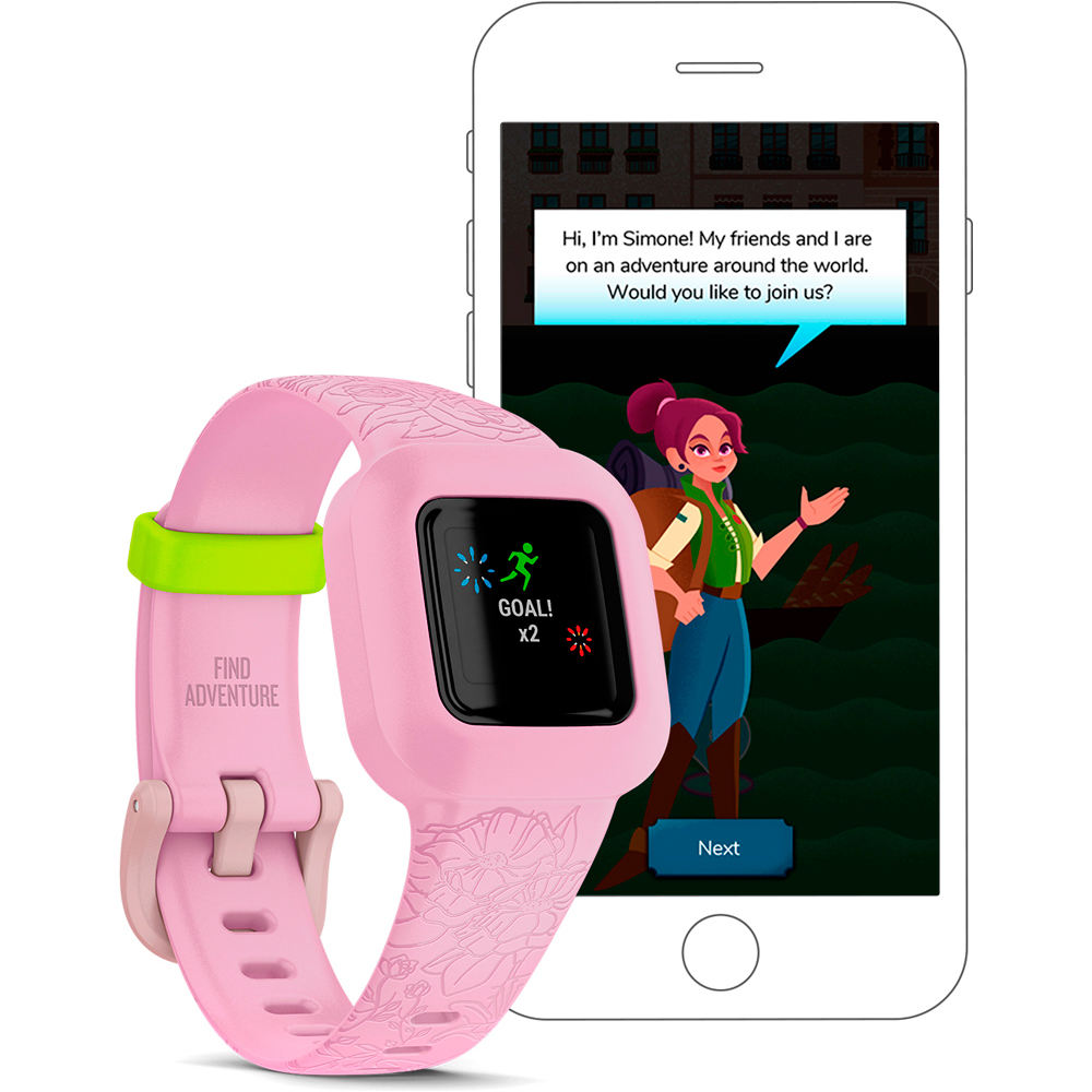 Garmin pulsera de actividad Garmin Vivofit jr3, Floral Rosa 04 Garmin pulsera de actividad Garmin Vivofit jr3, Floral Rosa 04
