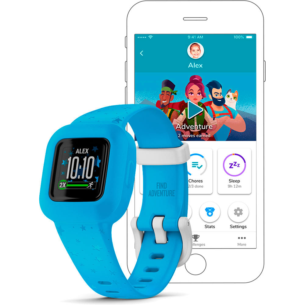 Garmin pulsera de actividad Garmin Vivofit jr3, Stars Azul 02 Garmin pulsera de actividad Garmin Vivofit jr3, Stars Azul 02