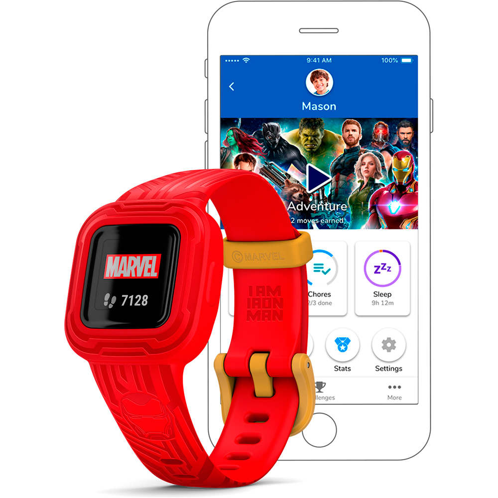 Garmin pulsera de actividad Garmin Vivofit jr3, Iron Man 02 Garmin pulsera de actividad Garmin Vivofit jr3, Iron Man 02