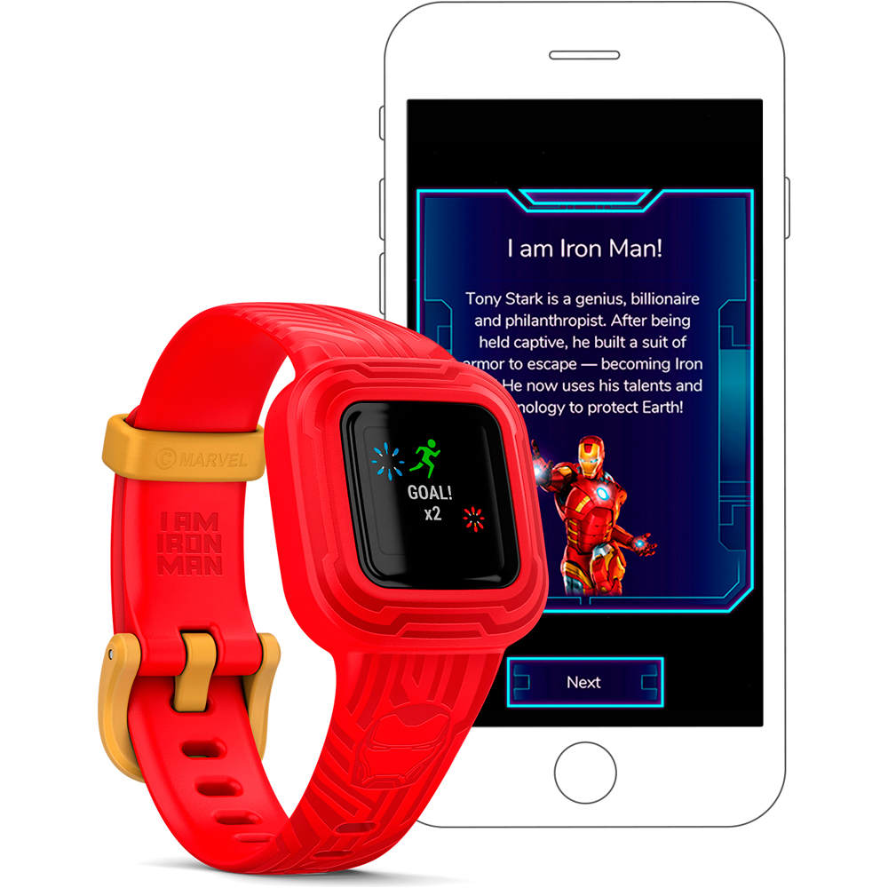 Garmin pulsera de actividad Garmin Vivofit jr3, Iron Man 04 Garmin pulsera de actividad Garmin Vivofit jr3, Iron Man 04