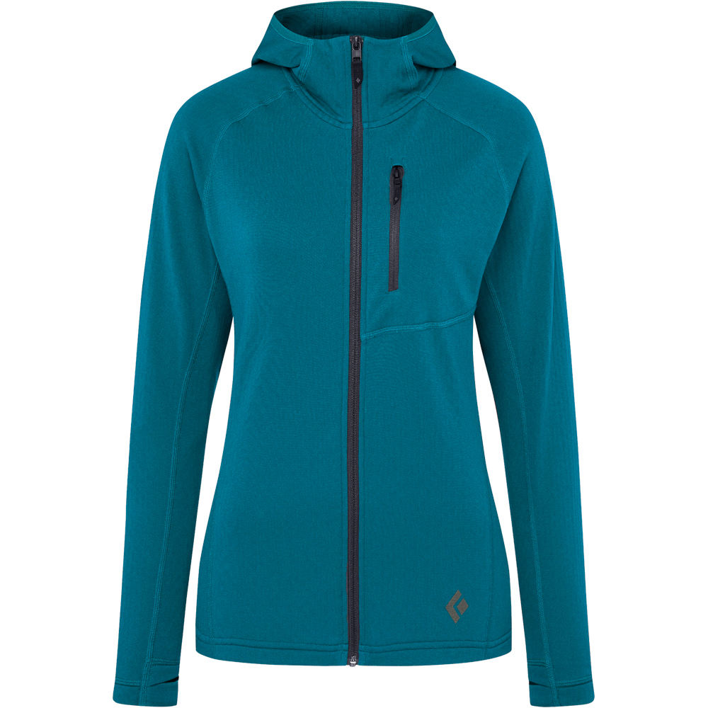 Black Diamond forro polar mujer Black Diamond W COEFFICIENT FLEECE HOODY AZ vista frontal Black Diamond forro polar mujer Black Diamond W COEFFICIENT FLEECE HOODY AZ vista frontal