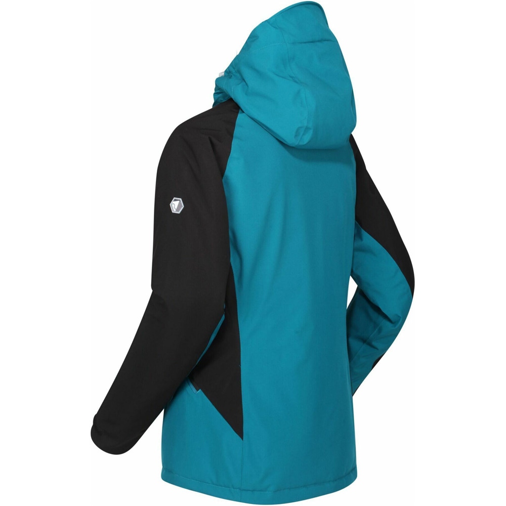 Regatta chaqueta impermeable insulada mujer Regatta Wm Highton Strtch AZNE vista trasera Regatta chaqueta impermeable insulada mujer Regatta Wm Highton Strtch AZNE vista trasera