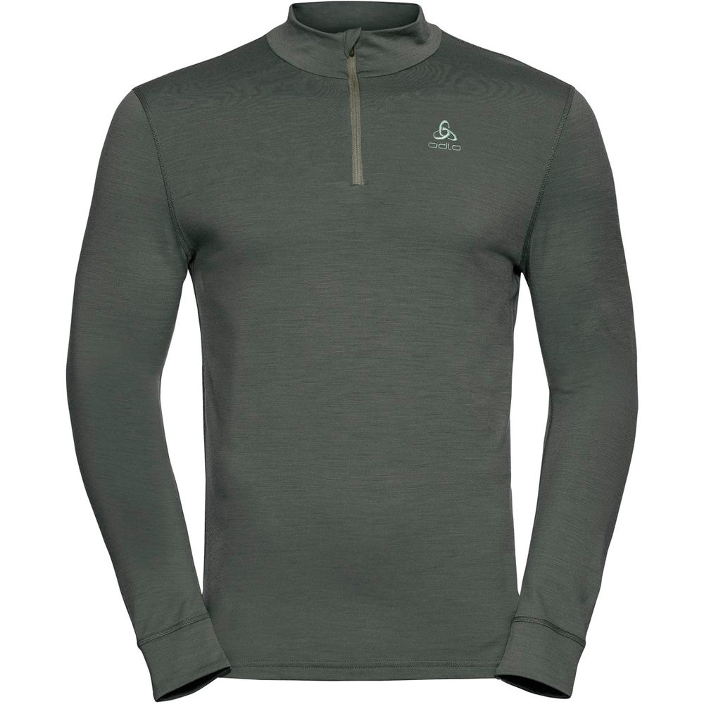 Odlo camiseta térmica manga larga hombre Odlo BL TOP Turtle neck l/s half zip NATURAL vista detalle Odlo camiseta térmica manga larga hombre Odlo BL TOP Turtle neck l/s half zip NATURAL vista detalle