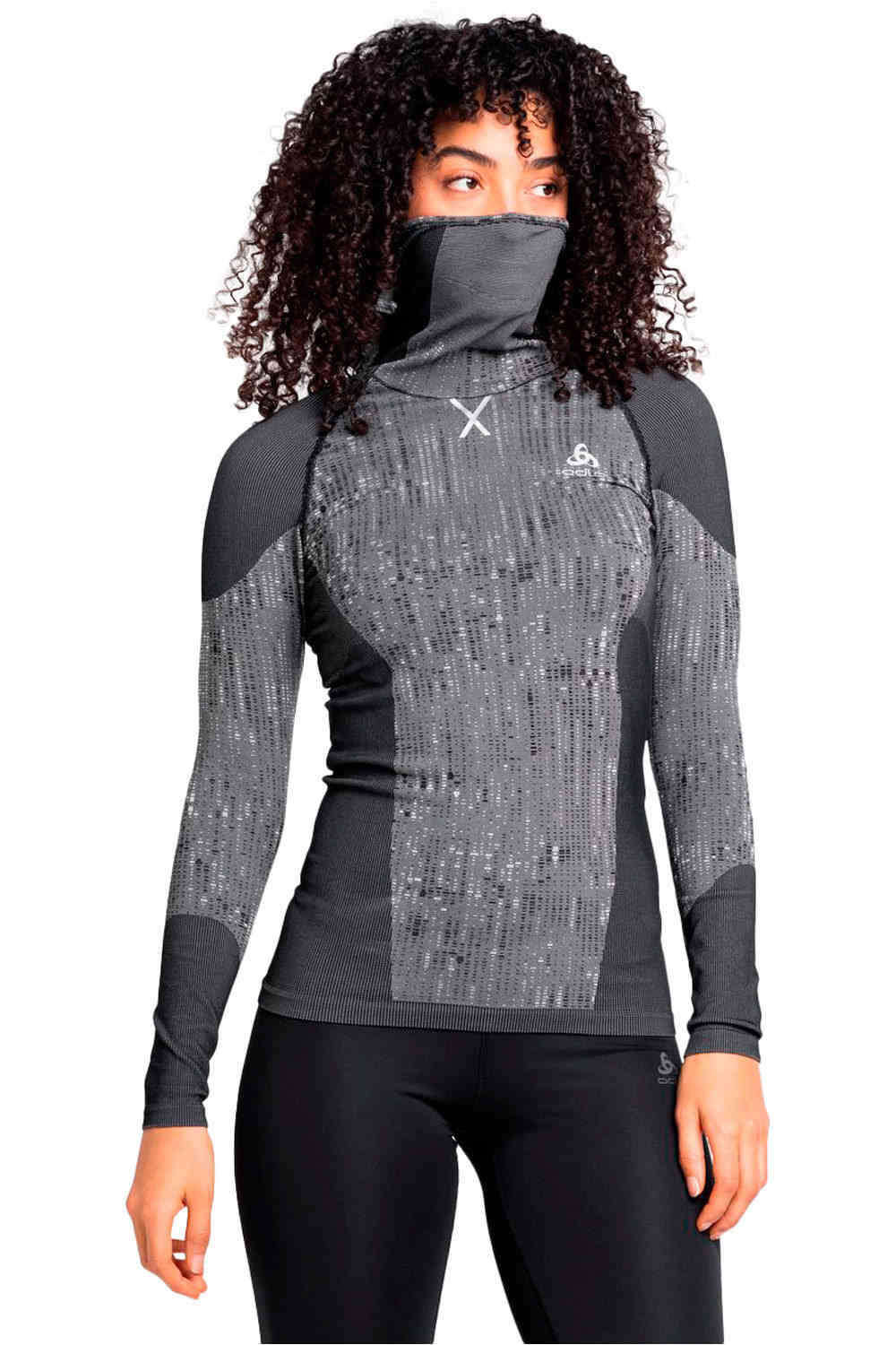 Odlo camiseta térmica manga larga mujer Odlo BL TOP with Facemask l/s BLACKCOMB vista detalle Odlo camiseta térmica manga larga mujer Odlo BL TOP with Facemask l/s BLACKCOMB vista detalle