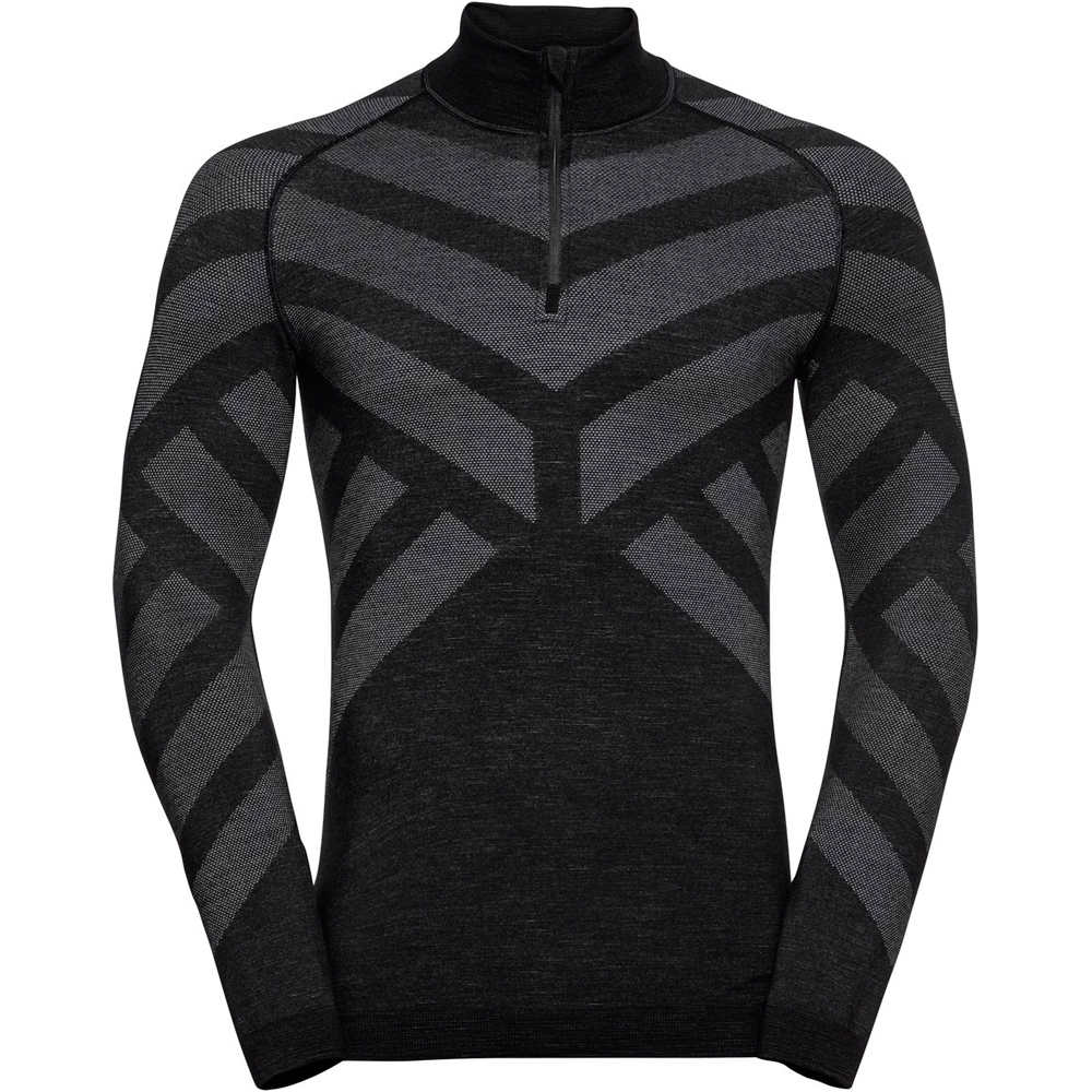 Odlo camiseta térmica manga larga hombre Odlo BL TOP Turtle neck l/s half zip NATURAL vista detalle Odlo camiseta térmica manga larga hombre Odlo BL TOP Turtle neck l/s half zip NATURAL vista detalle
