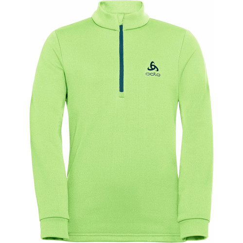 ODLO MIDLAYER 1/2 ZIP CARVE KIDS WARM verde