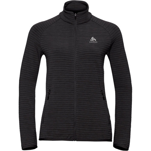 ODLO MIDLAYER FULL ZIP VIVID CERAMIWARM negro