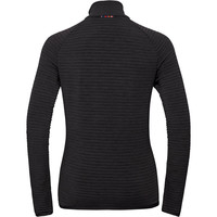 Odlo forro polar mujer Odlo Midlayer full zip VIVID CERAMIWARM vista trasera Odlo forro polar mujer Odlo Midlayer full zip VIVID CERAMIWARM vista trasera