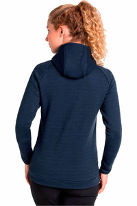 Odlo forro polar mujer Odlo Hoody midlayer full zip HAVEN vista trasera Odlo forro polar mujer Odlo Hoody midlayer full zip HAVEN vista trasera