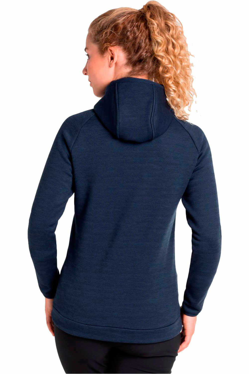 Odlo forro polar mujer Odlo Hoody midlayer full zip HAVEN vista trasera Odlo forro polar mujer Odlo Hoody midlayer full zip HAVEN vista trasera