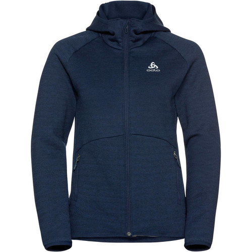 ODLO HOODY MIDLAYER FULL ZIP HAVEN azul