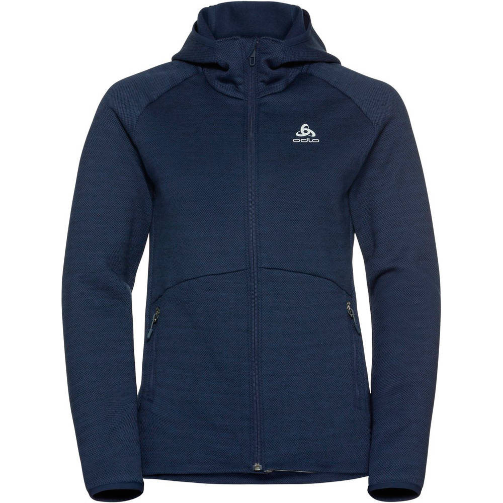 Odlo forro polar mujer Odlo Hoody midlayer full zip HAVEN vista detalle Odlo forro polar mujer Odlo Hoody midlayer full zip HAVEN vista detalle