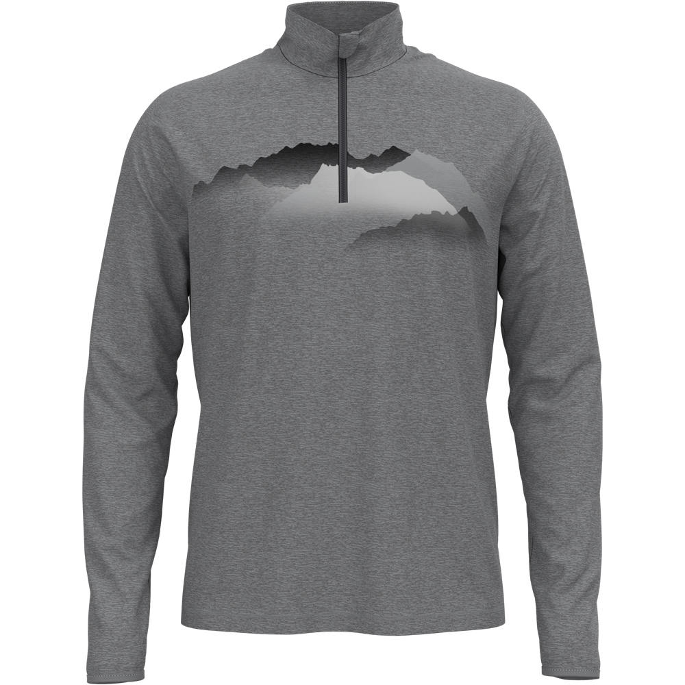 Odlo forro polar hombre Odlo Midlayer 1/2 zip TRAFOI vista frontal Odlo forro polar hombre Odlo Midlayer 1/2 zip TRAFOI vista frontal