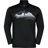 Odlo forro polar hombre Odlo Midlayer 1/2 zip TRAFOI NEGR vista frontal Odlo forro polar hombre Odlo Midlayer 1/2 zip TRAFOI NEGR vista frontal
