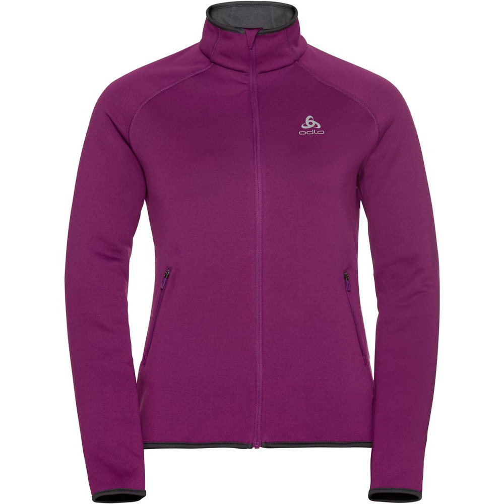 Odlo forro polar mujer Odlo Midlayer full zip CARVE CERAMIWARM vista detalle Odlo forro polar mujer Odlo Midlayer full zip CARVE CERAMIWARM vista detalle
