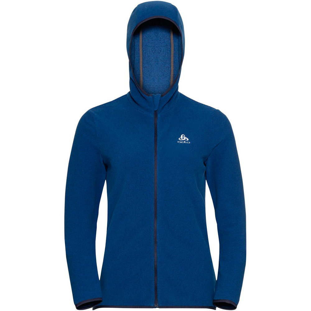 Odlo forro polar mujer Odlo Hoody midlayer full zip ROY vista detalle Odlo forro polar mujer Odlo Hoody midlayer full zip ROY vista detalle