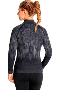 Odlo forro polar mujer Odlo Midlayer 1/2 zip BLACKCOMB vista trasera Odlo forro polar mujer Odlo Midlayer 1/2 zip BLACKCOMB vista trasera