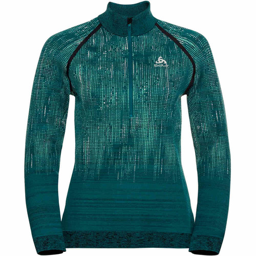 ODLO MIDLAYER 1/2 ZIP BLACKCOMB VE verde