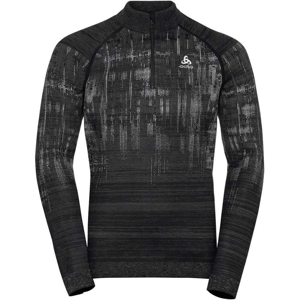 Odlo forro polar hombre Odlo Midlayer 1/2 zip BLACKCOMB vista detalle Odlo forro polar hombre Odlo Midlayer 1/2 zip BLACKCOMB vista detalle