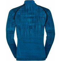 Odlo forro polar hombre Odlo Midlayer 1/2 zip BLACKCOMB vista trasera Odlo forro polar hombre Odlo Midlayer 1/2 zip BLACKCOMB vista trasera