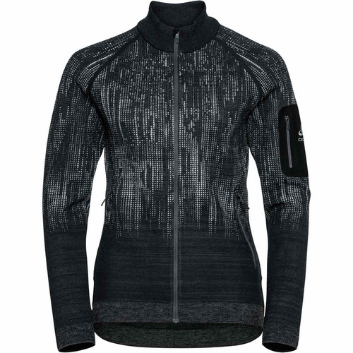 ODLO MIDLAYER FULL ZIP BLACKCOMB GRNE gris