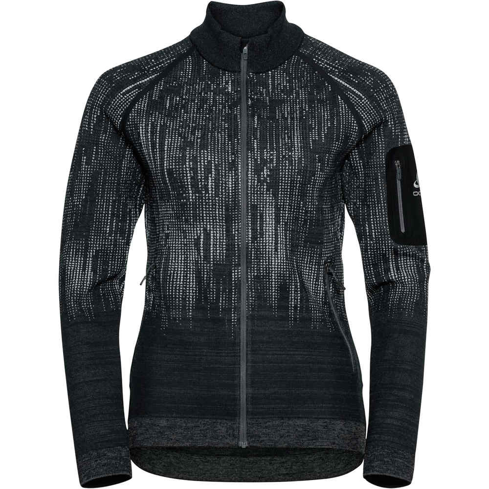 Odlo forro polar mujer Odlo Midlayer full zip BLACKCOMB GRNE vista frontal Odlo forro polar mujer Odlo Midlayer full zip BLACKCOMB GRNE vista frontal