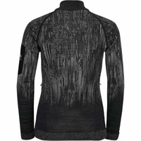 Odlo forro polar mujer Odlo Midlayer full zip BLACKCOMB GRNE vista trasera Odlo forro polar mujer Odlo Midlayer full zip BLACKCOMB GRNE vista trasera