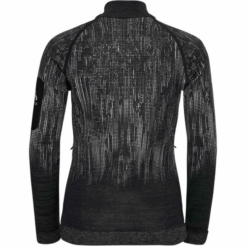 ODLO MIDLAYER FULL ZIP BLACKCOMB GRNE gris