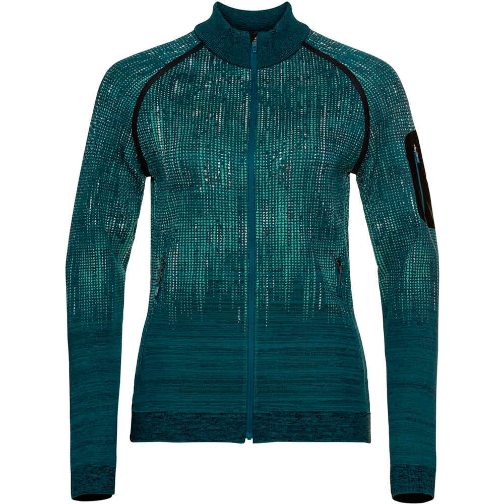 Odlo forro polar mujer Odlo Midlayer full zip BLACKCOMB vista detalle Odlo forro polar mujer Odlo Midlayer full zip BLACKCOMB vista detalle